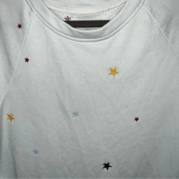 Lou and Gray by Loft White Sweater with Start Detailing Size M - Picture 8 of 9